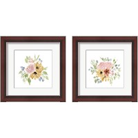 Framed 'Gwen Bouquet 2 Piece Framed Art Print Set' border=