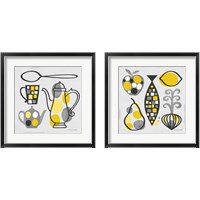 Framed 'Modern Kitchen  2 Piece Framed Art Print Set' border=