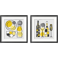 Framed 'Modern Kitchen  2 Piece Framed Art Print Set' border=