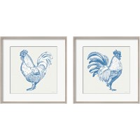 Framed 'Cottage Rooster 2 Piece Framed Art Print Set' border=