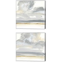Framed 'Cumulus Gray 2 Piece Canvas Print Set' border=