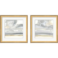 Framed 'Cumulus Gray 2 Piece Framed Art Print Set' border=