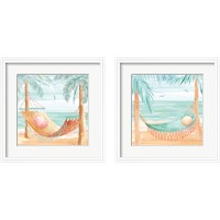 Framed 'Ocean Breeze 2 Piece Framed Art Print Set' border=