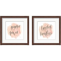 Framed 'Girl Boss 2 Piece Framed Art Print Set' border=