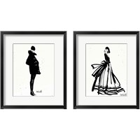 Framed 'Style Sketches 2 Piece Framed Art Print Set' border=