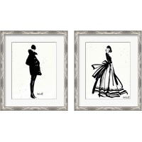 Framed 'Style Sketches 2 Piece Framed Art Print Set' border=