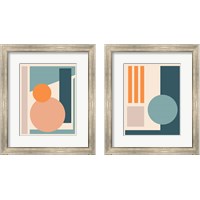 Framed 'Papercut Abstract  2 Piece Framed Art Print Set' border=