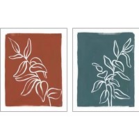 Framed 'Porch Plant 2 Piece Art Print Set' border=