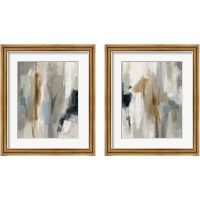 Framed 'Ethereal Sandy Beach 2 Piece Framed Art Print Set' border=