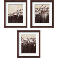 Framed 'Old Cartagena 3 Piece Framed Art Print Set' border=