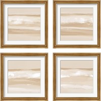 Framed 'Neutral Slate 4 Piece Framed Art Print Set' border=