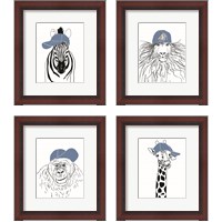 Framed 'Team Roster  4 Piece Framed Art Print Set' border=