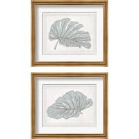 Framed 'Tropical Monstera 2 Piece Framed Art Print Set' border=