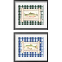 Framed 'Framed Lake Fish 2 Piece Framed Art Print Set' border=