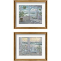 Framed 'Coastal Porch 2 Piece Framed Art Print Set' border=