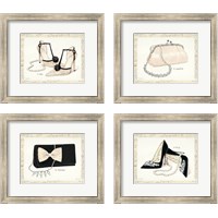 Framed 'From Emily's Closet 4 Piece Framed Art Print Set' border=