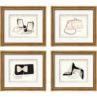 Framed 'From Emily's Closet 4 Piece Framed Art Print Set' border=