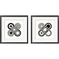 Framed 'Deco Retro black 2 Piece Framed Art Print Set' border=