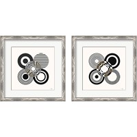 Framed 'Deco Retro black 2 Piece Framed Art Print Set' border=