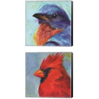 Framed 'Field Birds 2 Piece Canvas Print Set' border=