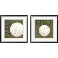 Framed 'Golf Days 2 Piece Framed Art Print Set' border=