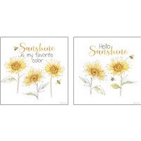 Framed 'Be My Sunshine 2 Piece Art Print Set' border=