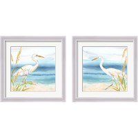 Framed 'By the Seashore 2 Piece Framed Art Print Set' border=