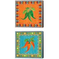 Framed 'Mucho Caliente 2 Piece Canvas Print Set' border=