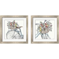 Framed 'Farmhouse Flea Market Bike 2 Piece Framed Art Print Set' border=