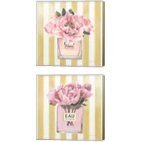 Framed 'Floral Perfume 2 Piece Canvas Print Set' border=