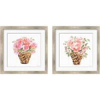 Framed 'Luxe Bouquet 2 Piece Framed Art Print Set' border=