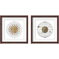 Framed 'Solar Globe 2 Piece Framed Art Print Set' border=