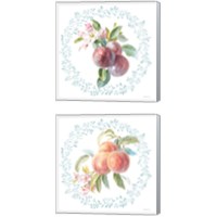 Framed 'Blooming Orchard 2 Piece Canvas Print Set' border=