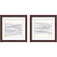 Framed 'Neutral Texture 2 Piece Framed Art Print Set' border=