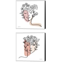 Framed 'Face of Spring 2 Piece Canvas Print Set' border=