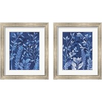 Framed 'Indigo Petals 2 Piece Framed Art Print Set' border=