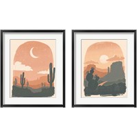 Framed 'Desert  2 Piece Framed Art Print Set' border=