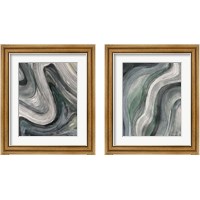 Framed 'Swirl  2 Piece Framed Art Print Set' border=