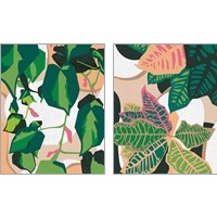 Framed 'Green House 2 Piece Art Print Set' border=