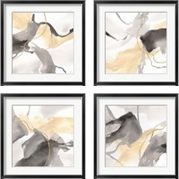 Framed 'Natural Ebony 4 Piece Framed Art Print Set' border=