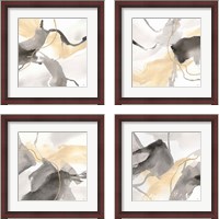 Framed 'Natural Ebony 4 Piece Framed Art Print Set' border=