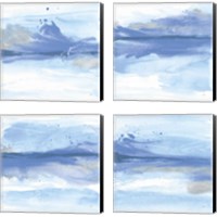 Framed 'Reactions  4 Piece Canvas Print Set' border=