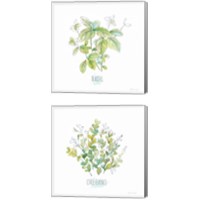 Framed 'Let it Grow 2 Piece Canvas Print Set' border=