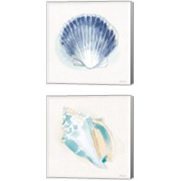 Framed 'Seaside  2 Piece Canvas Print Set' border=