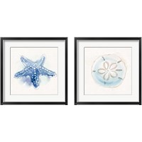 Framed 'Seaside  2 Piece Framed Art Print Set' border=