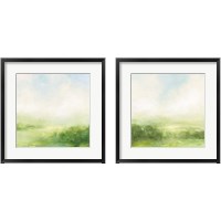 Framed 'Fields of Green 2 Piece Framed Art Print Set' border=