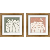 Framed 'Autumn Tones 2 Piece Framed Art Print Set' border=