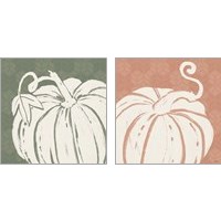 Framed 'Autumn Tones 2 Piece Art Print Set' border=