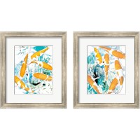 Framed 'Winter Koi 2 Piece Framed Art Print Set' border=