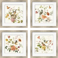 Framed 'Blessed by Nature  4 Piece Framed Art Print Set' border=